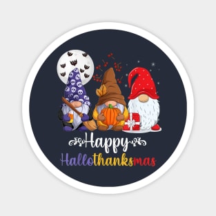 Gnome - Happy Hallothanksmas Magnet